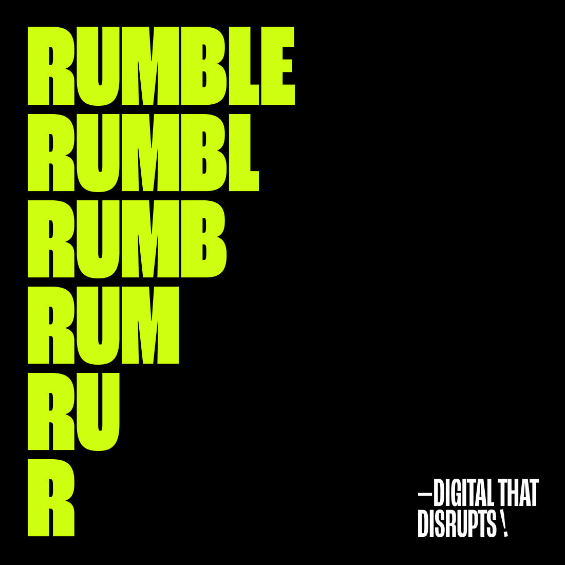 Rumble Rumble Rumble